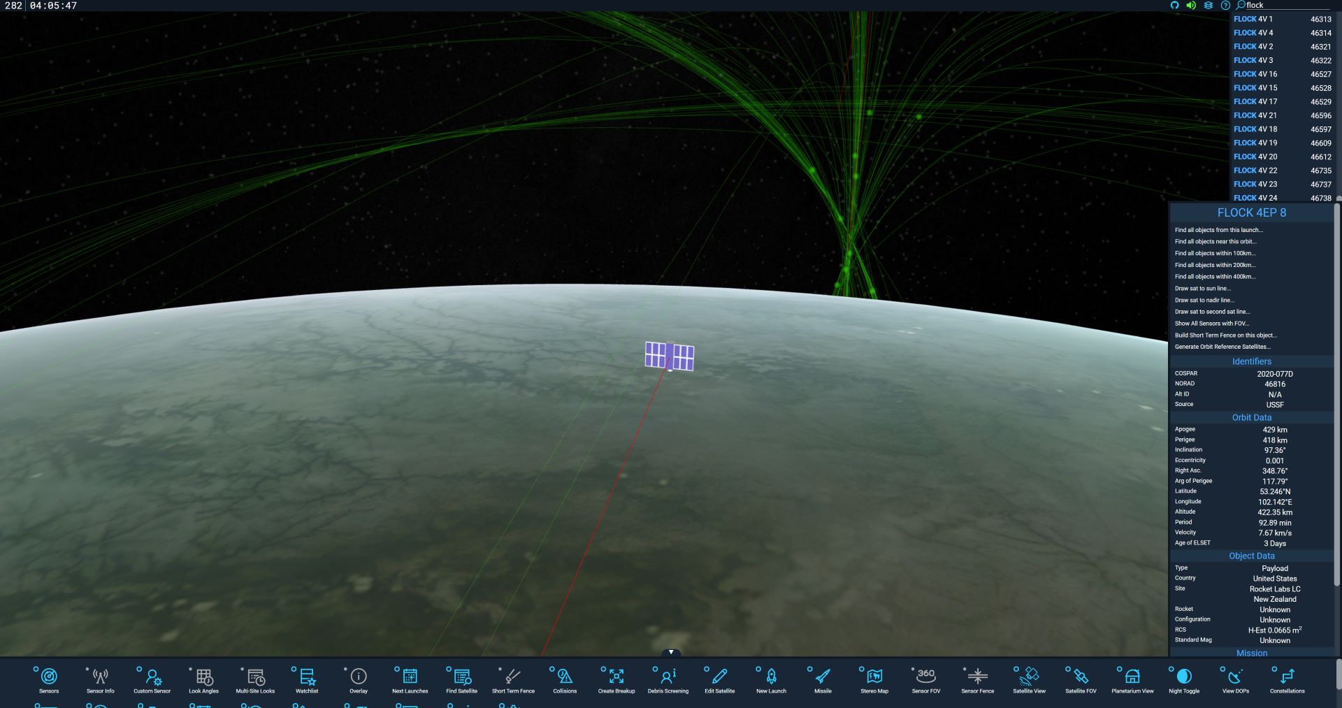 Flock Satellites